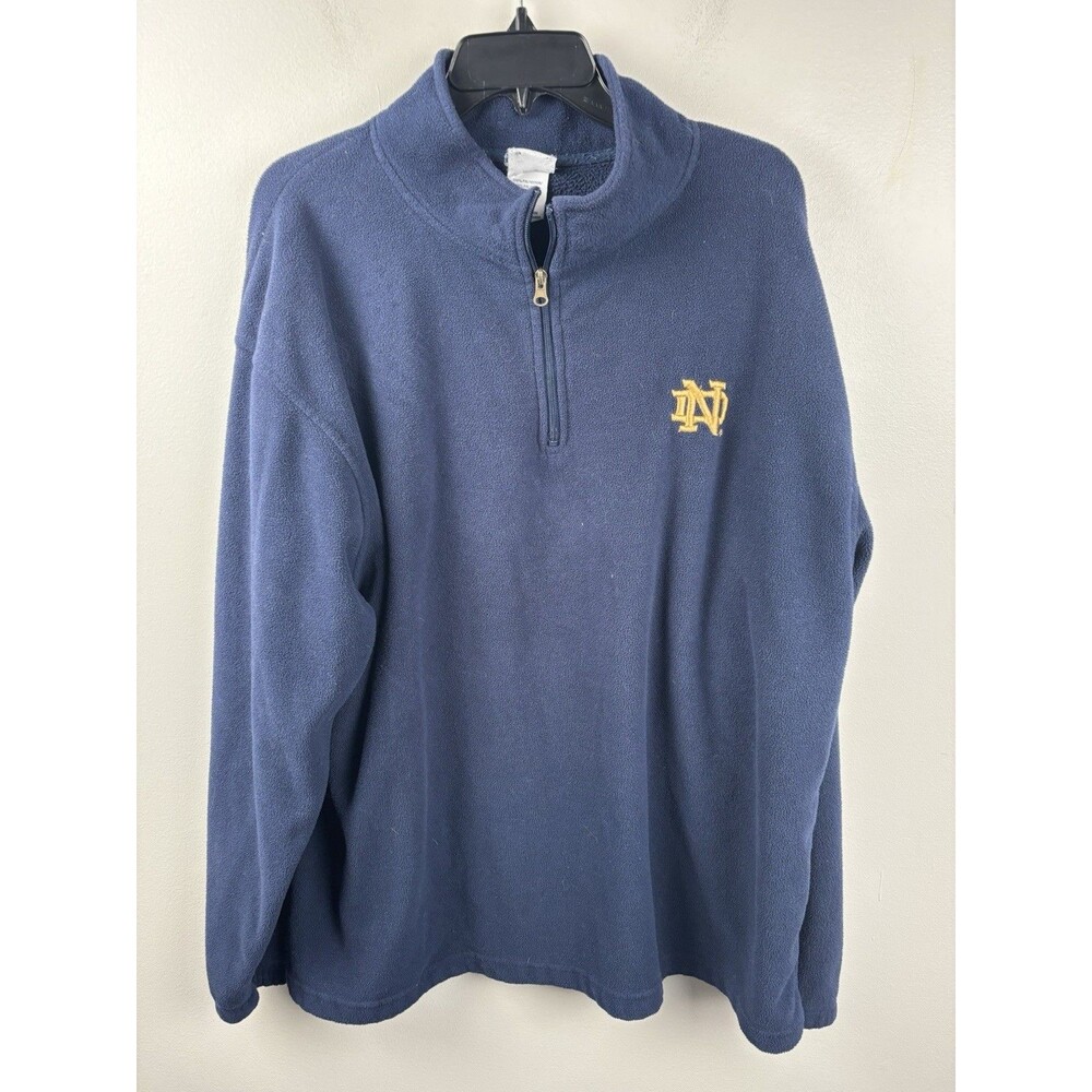 Notre Dame Irish Menβs Quarter Zip Long Sleeve Knights Apparel Pro Edge Size XL
